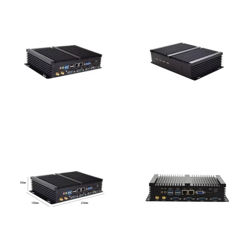 for Konghui 1037U Industrial Control Computer Fanless Dustproof High Temperature Resistant 4GB RAM 64GB Storage