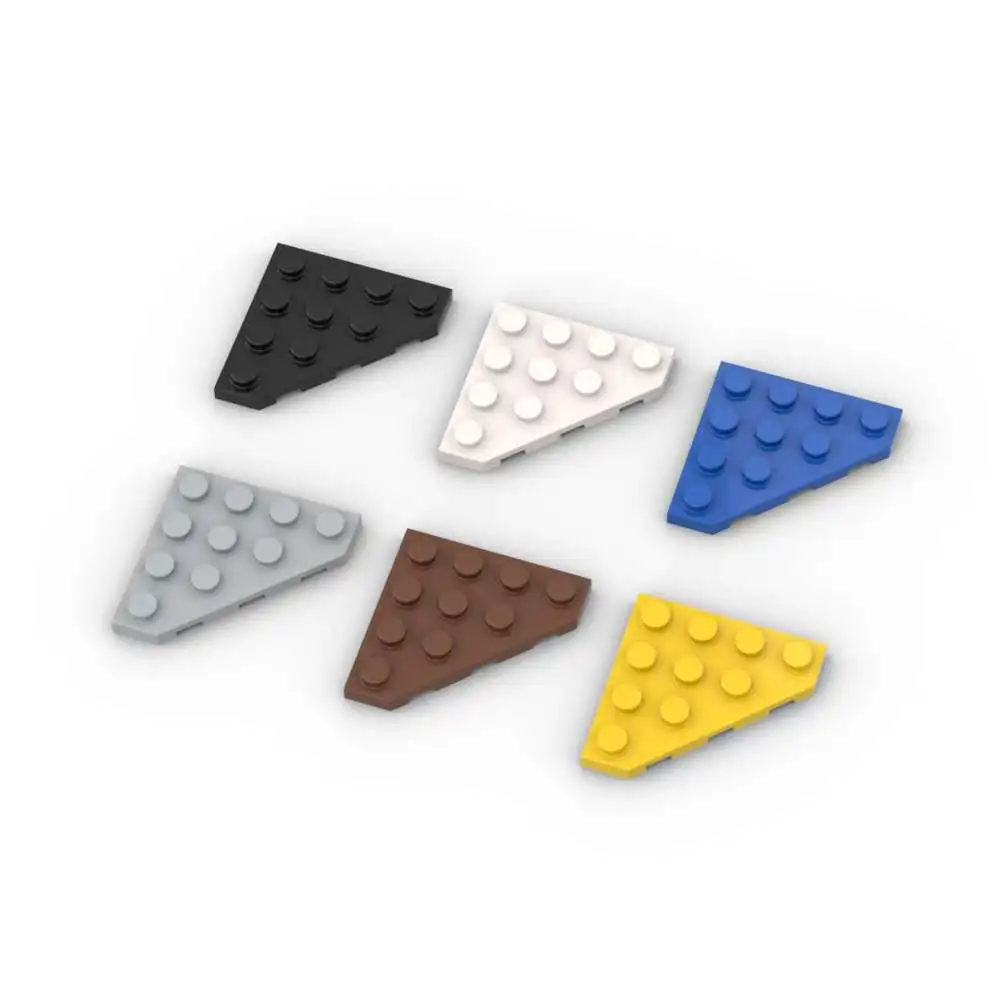 MOC 10PCS Puzzle Particle 30503 Wedge Plate 4x4 Building Blocks Kit Cut Corner Board Bricks Educational Toys Gifts Dropshipping