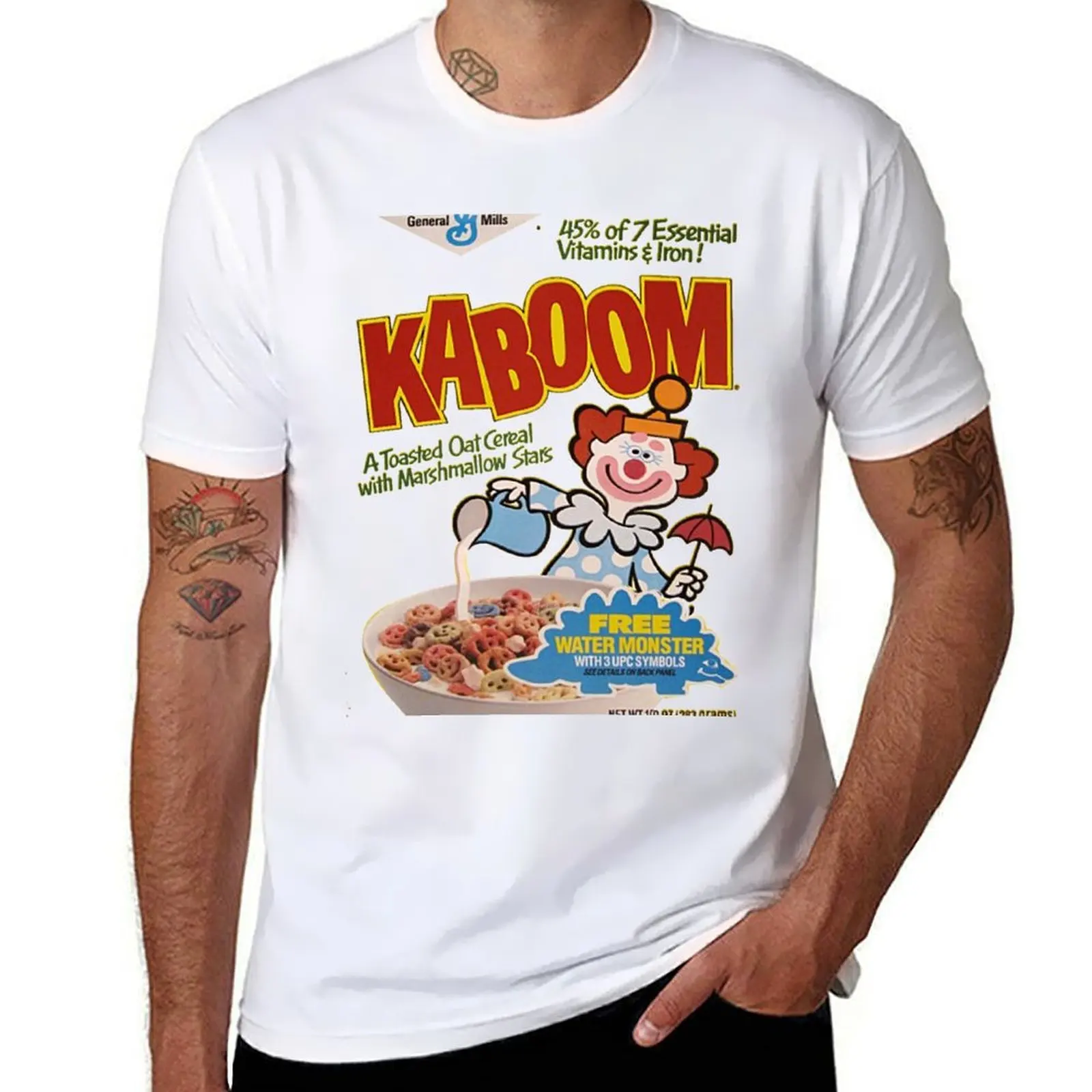 

Kaboom Cereal T-Shirt graphic t shirts for man anime t shirts oversize T-Shirt