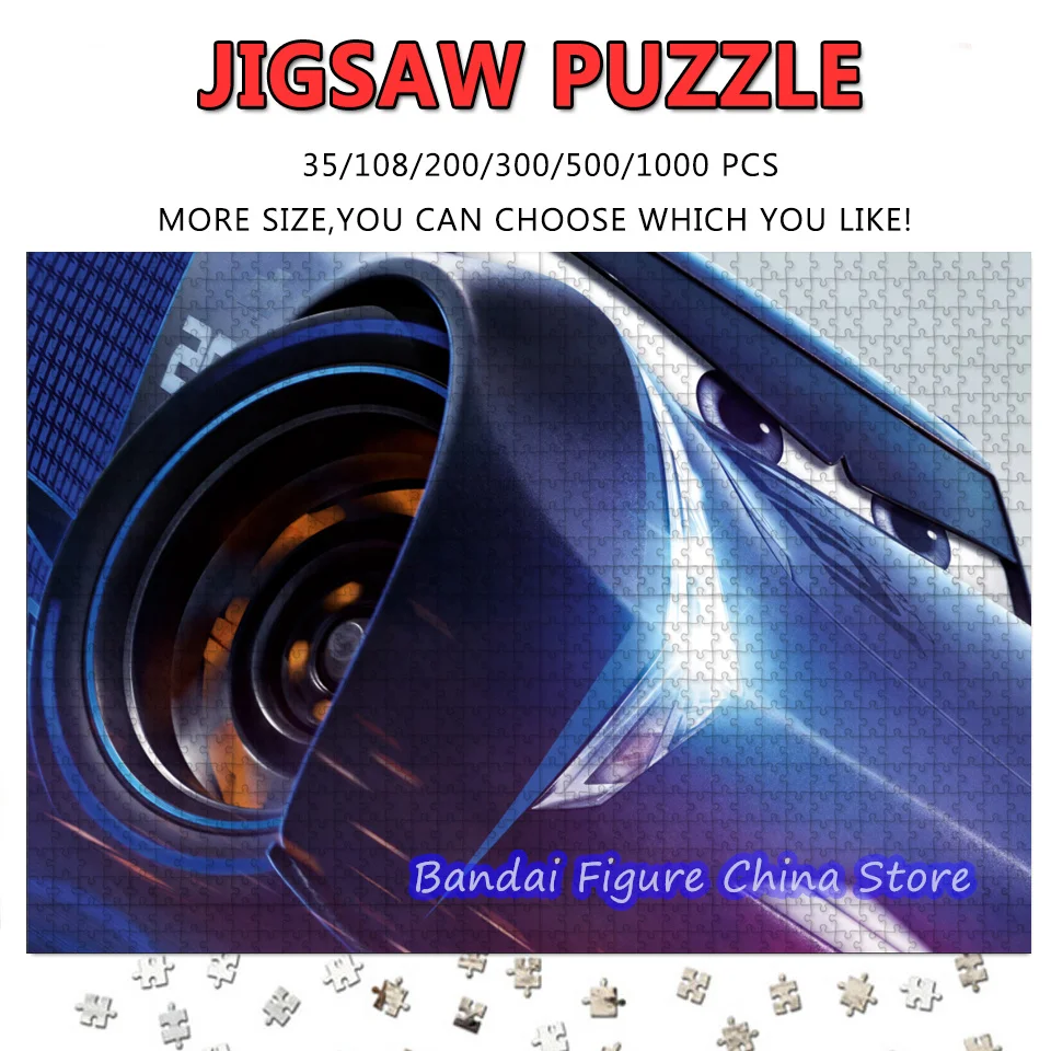 

Джексон Шторм, мультяшные фильмы, пазлы, автомобили Диснея, 108/200/300/500/1000 шт., пазлы, распаковывающие развивающие игрушки