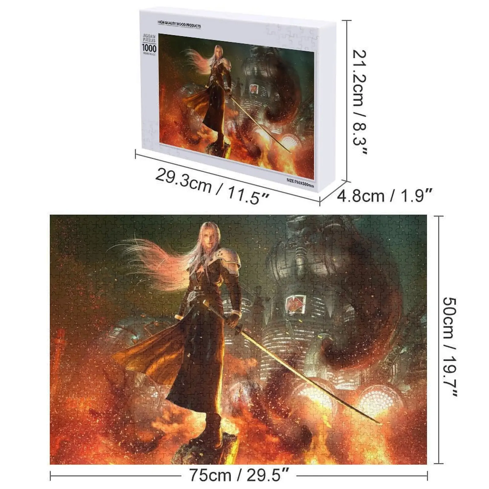 세피로스 니벨하임 본부 직소 퍼즐 맞춤형 나무 선물 게임 어린이 퍼즐