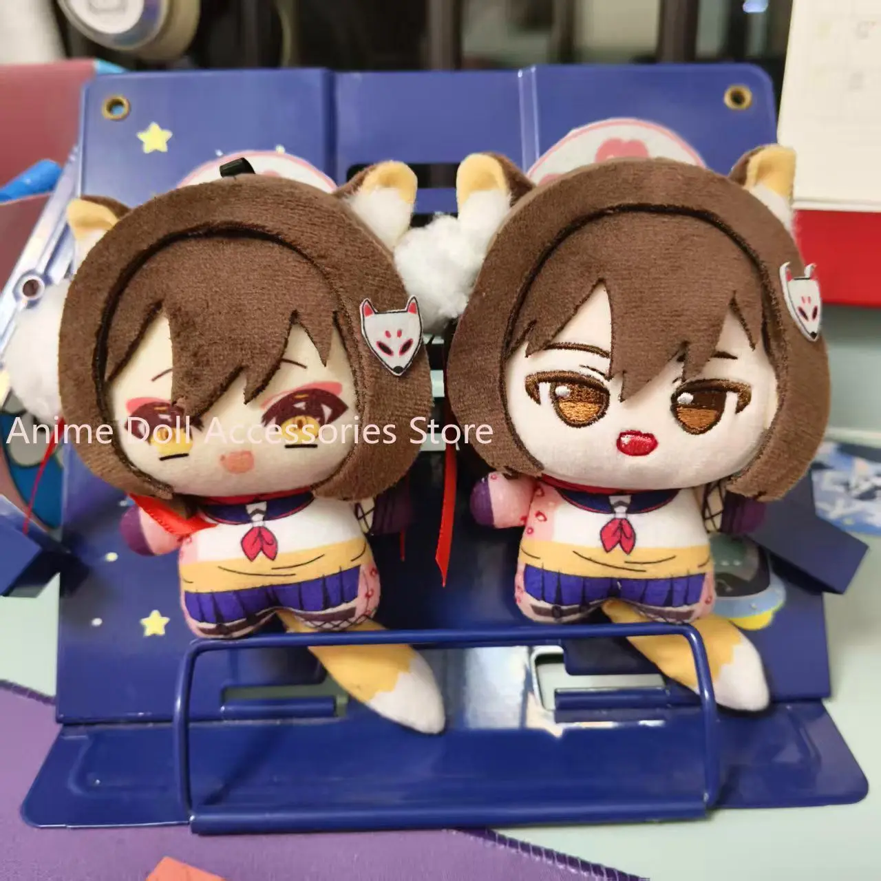 Nuevo Anime ‌ Peluche de Kuda Izuna de Blue Archive, 10 cm, Figura de Peluche Kawaii, Regalos de Cumpleaños para Niñas