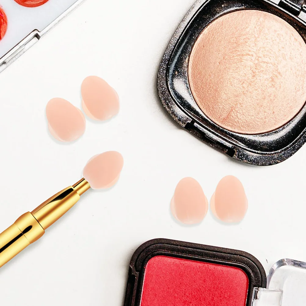 

BIUDECO 8Pcs Silicone Lip Brush Covers Travel Friendly Waterproof Anti Lost Skin Tone Protector Sleeves