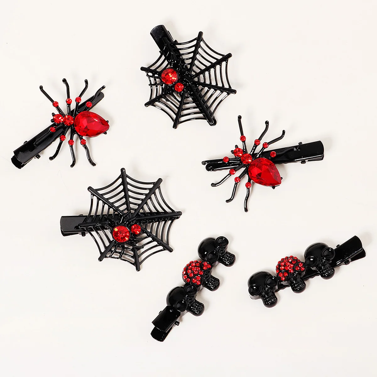 Halloween Spinne Haars pangen für Frauen Mädchen Pony Haarnadeln Strass Haars pangen Festival Prinzessin Haarschmuck Schmuck – Detail 20