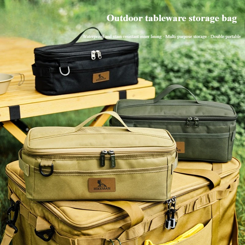 Camping Cooking Utensils Storage - Sac de rangement kaki pour le