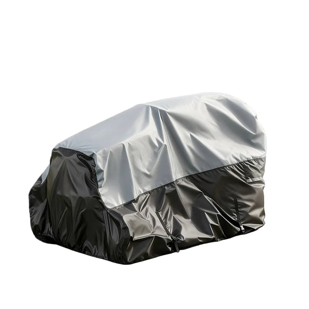 600D Oxford Fabric Lawn Mower Cover For Outdoor Protection Foldable Storage Bag Double Windproof Protection For Lawn Tractors