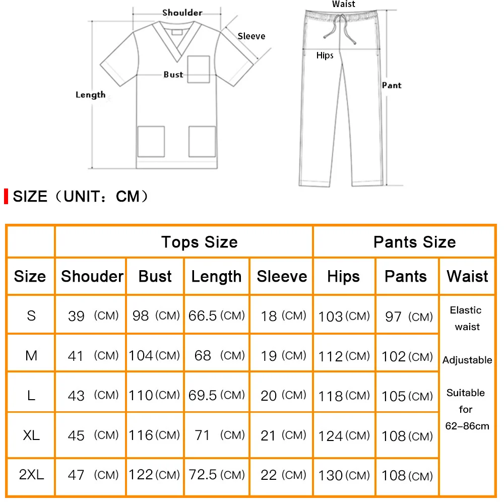 Mode Peeling Anzüge Scrubs Set für Frauen Jogger Tops + hosen Krankenhaus Arzt Pflege Einheitliche V-ausschnitt Einfarbig Chirurgische Arbeitskleidung