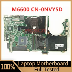 Placa base 0NVY5D NVY5D para ordenador portátil, placa base para DELL Precision M6600, SLJ4M, HM67, DDR3 100%, completamente probada, funciona bien, CN-0NVY5D