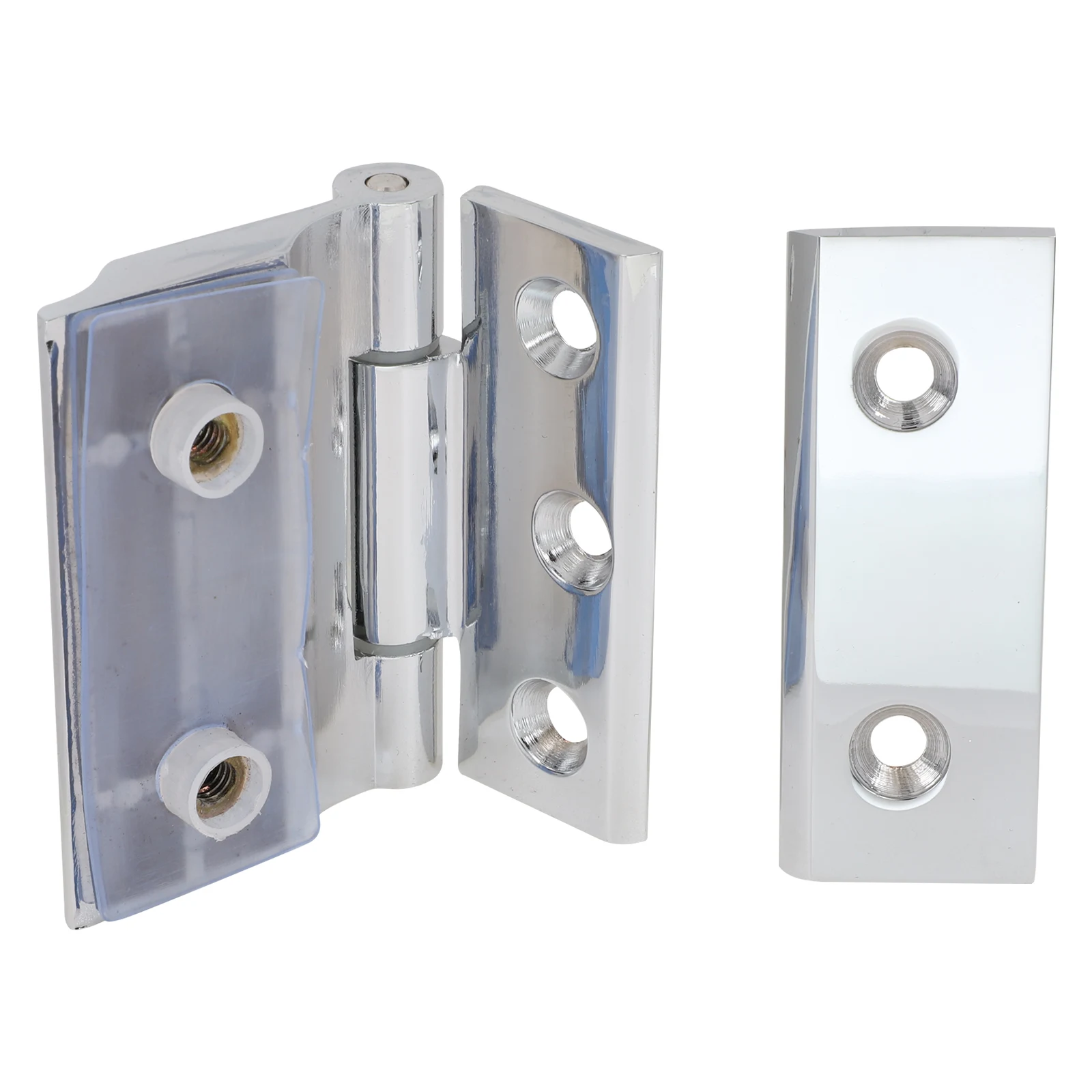 

1 Set Bathroom Glass Door Zinc Alloy Cabinet Hinge Durable Wear Resistant Door Accessory For Wine Cooler Display Cabinet Shower