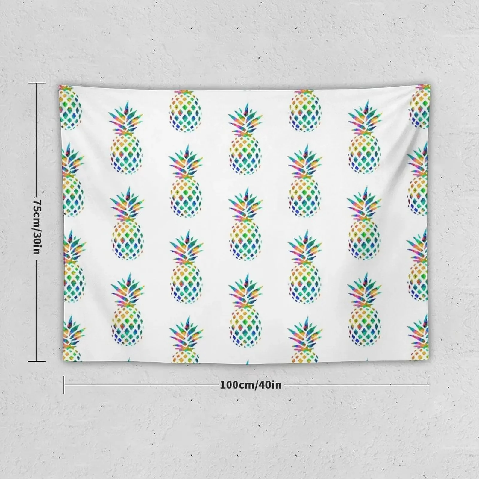 Rainbow Pineapple Tapestry Room Decore Aesthetic Aesthetic Room Decoration Aesthetic Room Decorations Tapestry