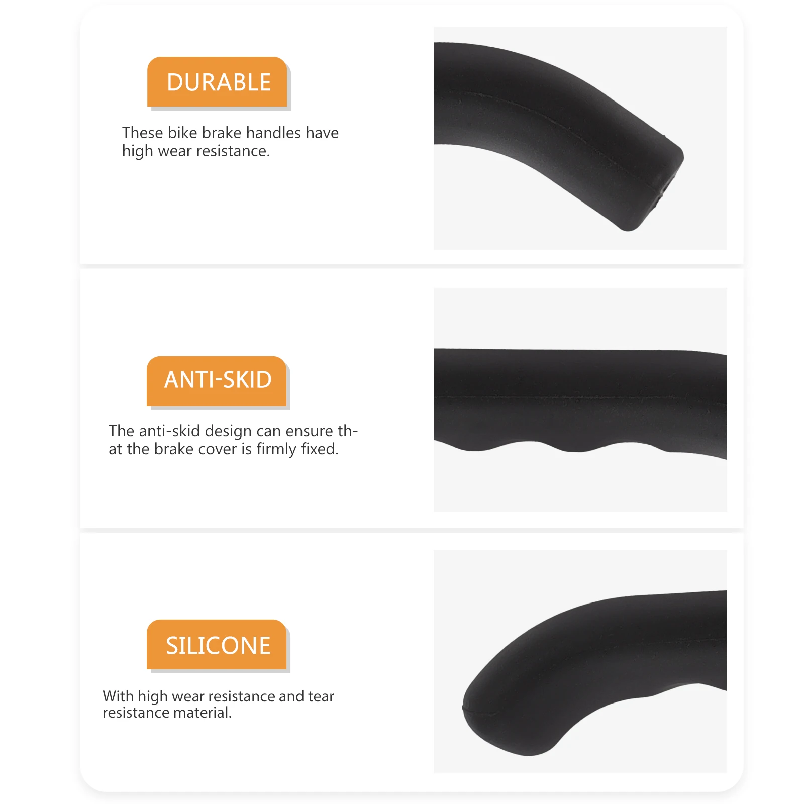

Silicone Brake Handle Covers 2Pcs Brake Lever Protectors Stylish Bike Grip Sleeve Accessories