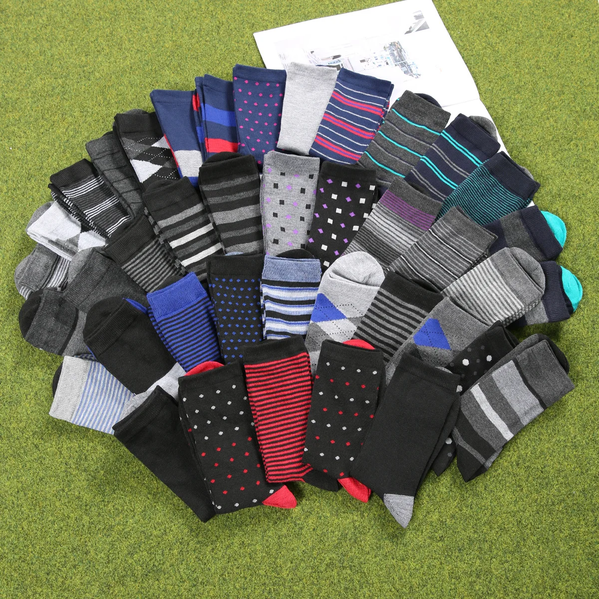 5 Pairs Men's Athletic Crew Socks,Simple Casual Sports Socks, Stylish Mid Calf Socks for Running, Gym, Outdoor & Daily Wear