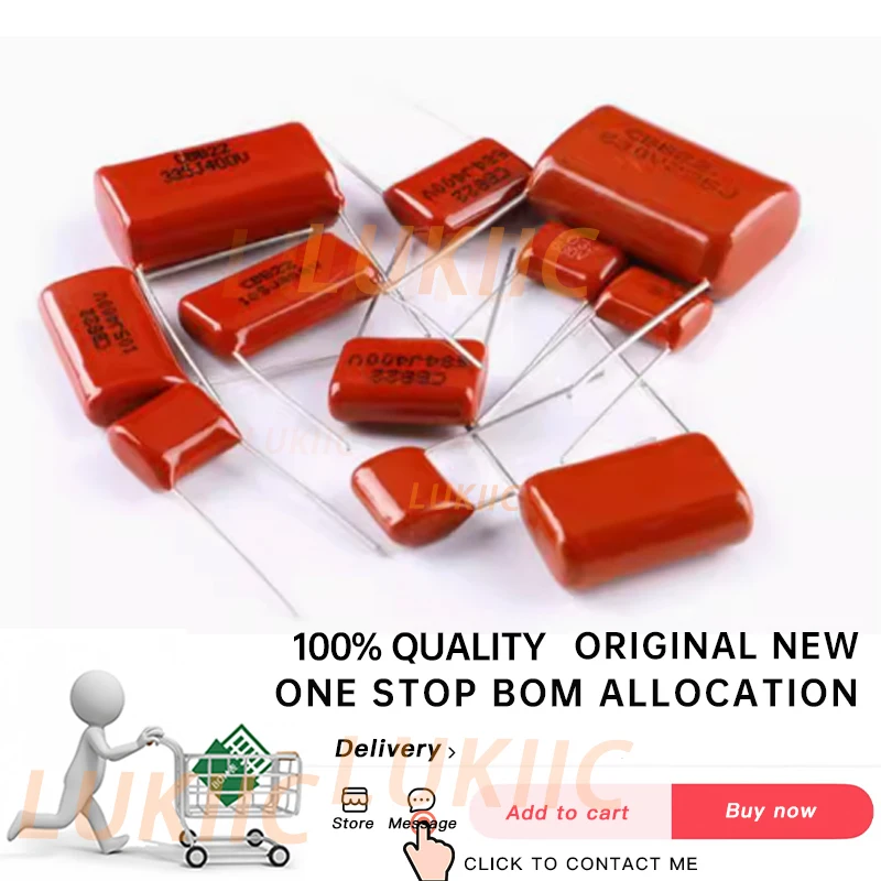 

10PCS 63V 100V 250V 400V 450V 630V 2000V CBB Polypropylene Film Capacitor 101 103 104 105 125J 221 222 223 224 225 332 333 334