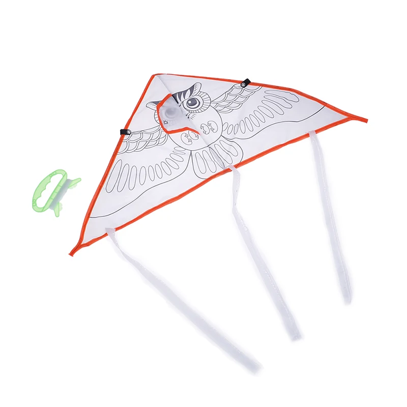 1Set Blank Kite DIY Children Education Painting Kite Easy to Fly Children Kite flying toy kids outdoor toys outdoor kids