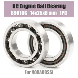6901UG RC Engine Bearing 14x25x6 mm ABEC-3 ( 1 PC ) 6901 UG ID 14mm With 11 Balls Glow Plug Model R/C Engines Ball Bearings