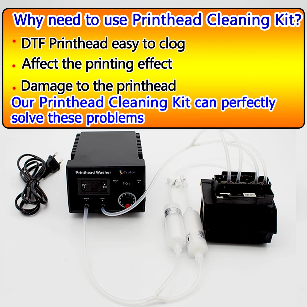 L1800 DTF Printhead Washer Cleaner For Epson DX6 i3200 XP600 TX800 i1600 5113 FA04000 FA04010  L3150 Print Head Unclog Unblock