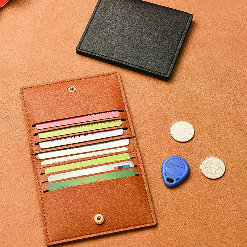Card Bag Slim And Compact Bank ID Card Case Driver's License Wallet Simple And Anti Demagnetization Card Holder 1Pc