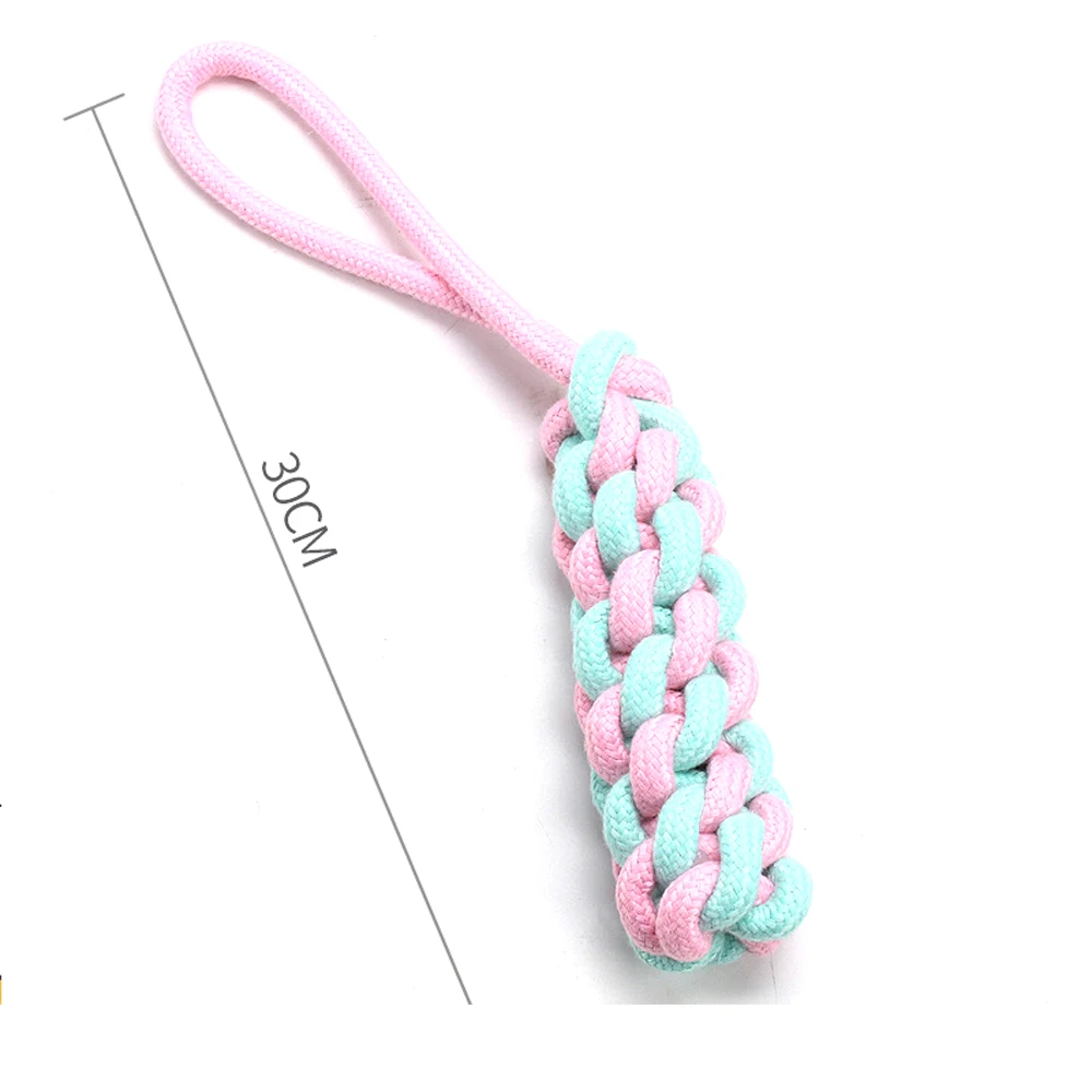 1pc Pet Dog Toys for Large Small Dogs Toy Interactive Cotton Rope Mini Dog Toys Ball for Dogs  Accessories Toothbrush Chew Puppy