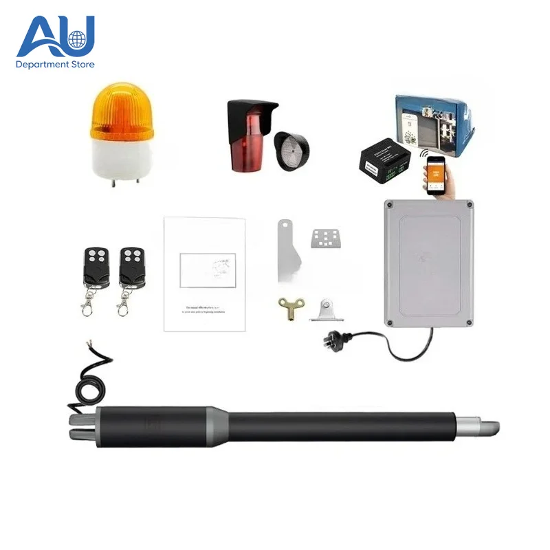 Suitable for Single Swing Automatic Gate Opener Door Closer Capacity Solar WIFI Control Electric Lock Kits Optional