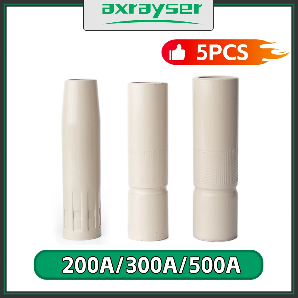MIG المغلفة فوهة مكافحة لحام الخبث فوهة لحام 200A 350A 500A MIG MAG GMAW شعلة لحام حماية فوهة طلاء فوهة #1