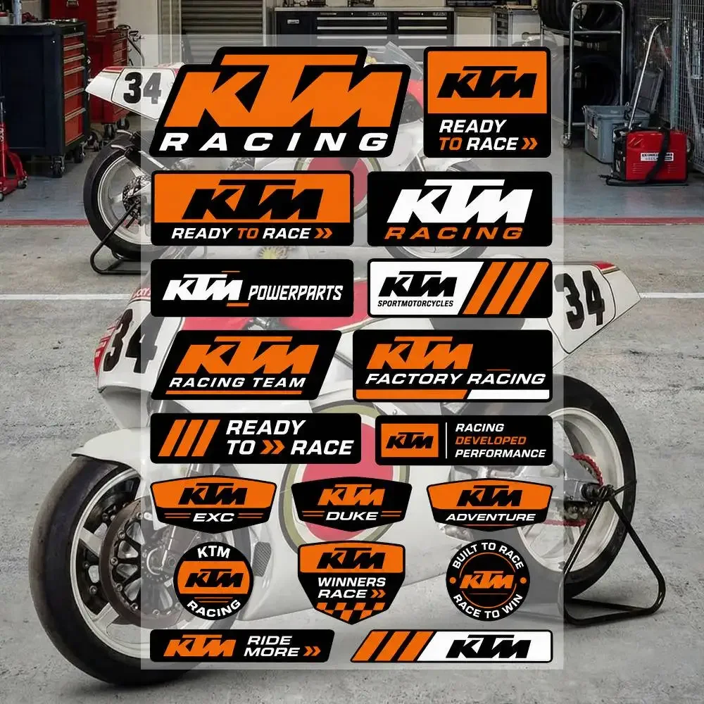 

KTM Aesthetic Graffiti Waterproof PVC Stickers for Car Motorcycle Skateboard Helmet Notebook