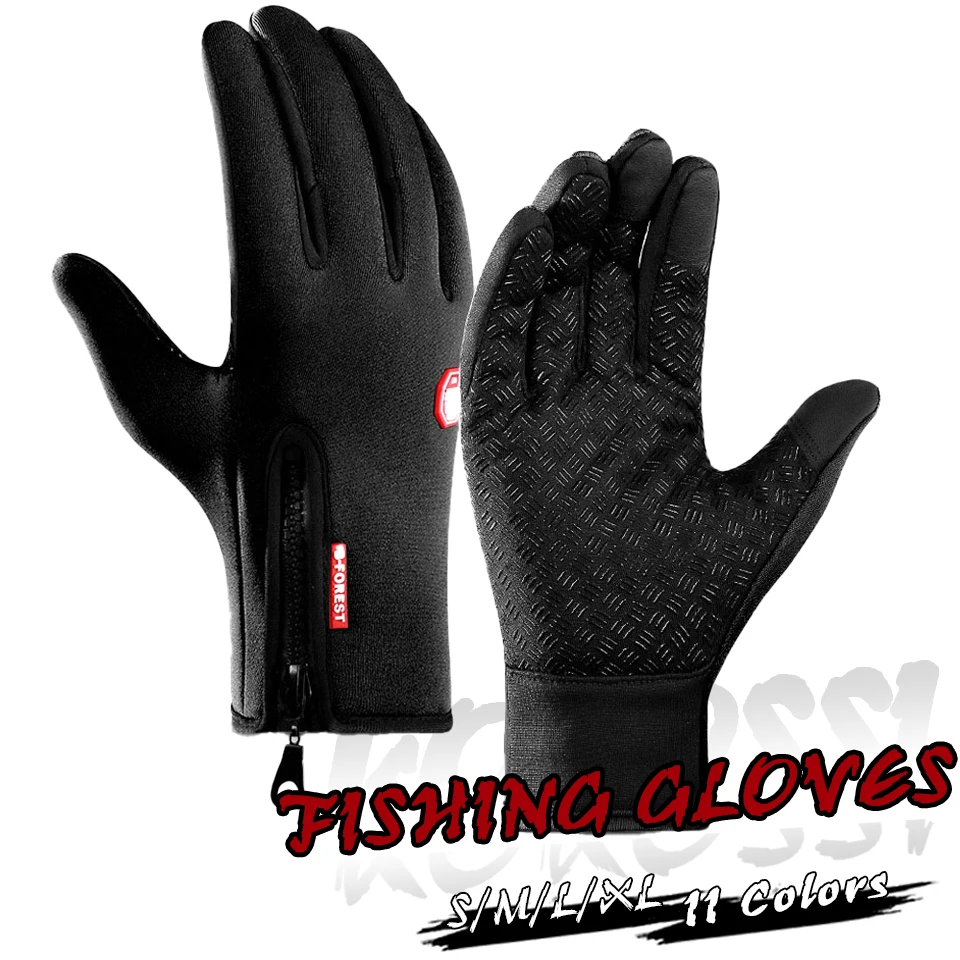 Fishing Accessories One Pair Neoprene PU Breathable Leather Pesca Fitness Carp Anti Slip Fishing Gloves Universal For All Season