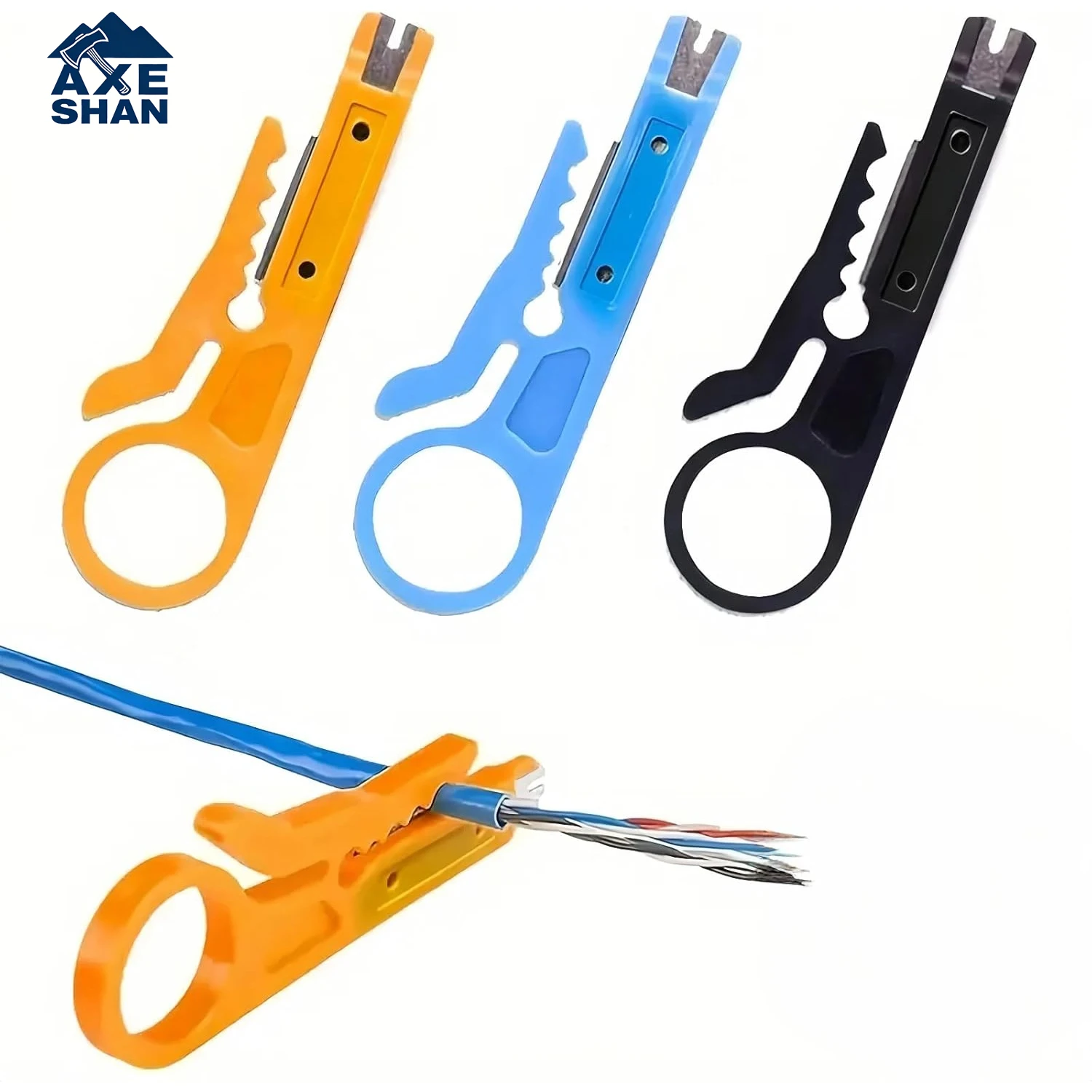 1/3pcs Mini Wire Stripper Knife Crimper Pliers Cable Stripping Wire Cutter for Network Wire Cable Line Multifunctional Hand Tool