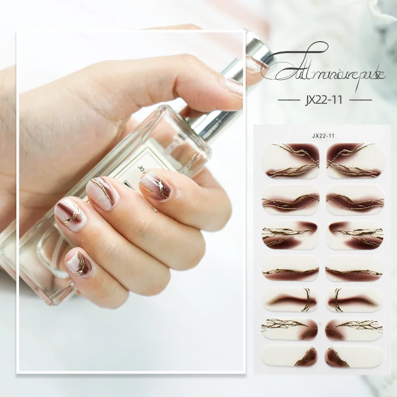 جديد الرخام الملمس مسمار تعزيز ملصق معجون كامل اليابانية الساخن ختم مسحوق البصل ثلاثية الأبعاد مسمار البولندية فيلم لطيف ملصقات الأظافر