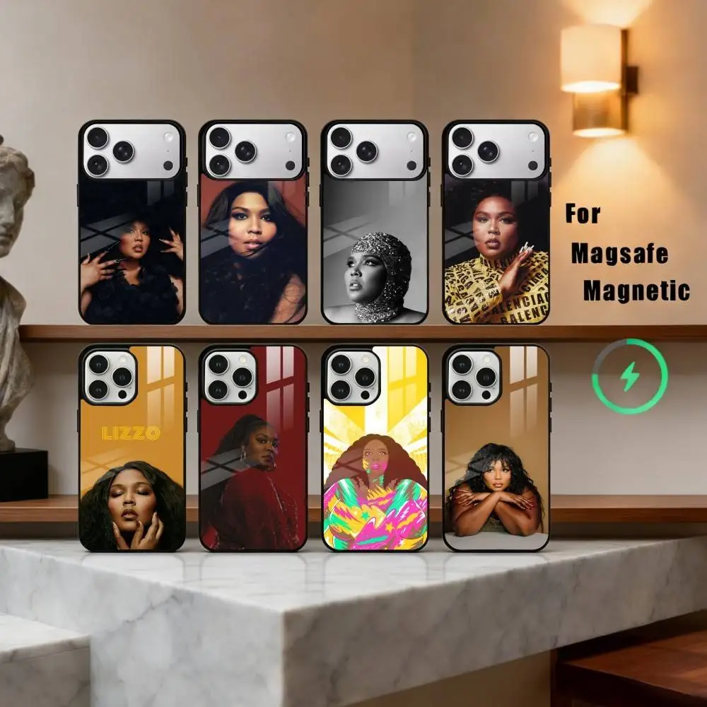

Confident L-Lizzo Singer Phone Case For iPhone17,16,15,14,13,12,11 Plus,For Magnetic Wireless Charge Cover