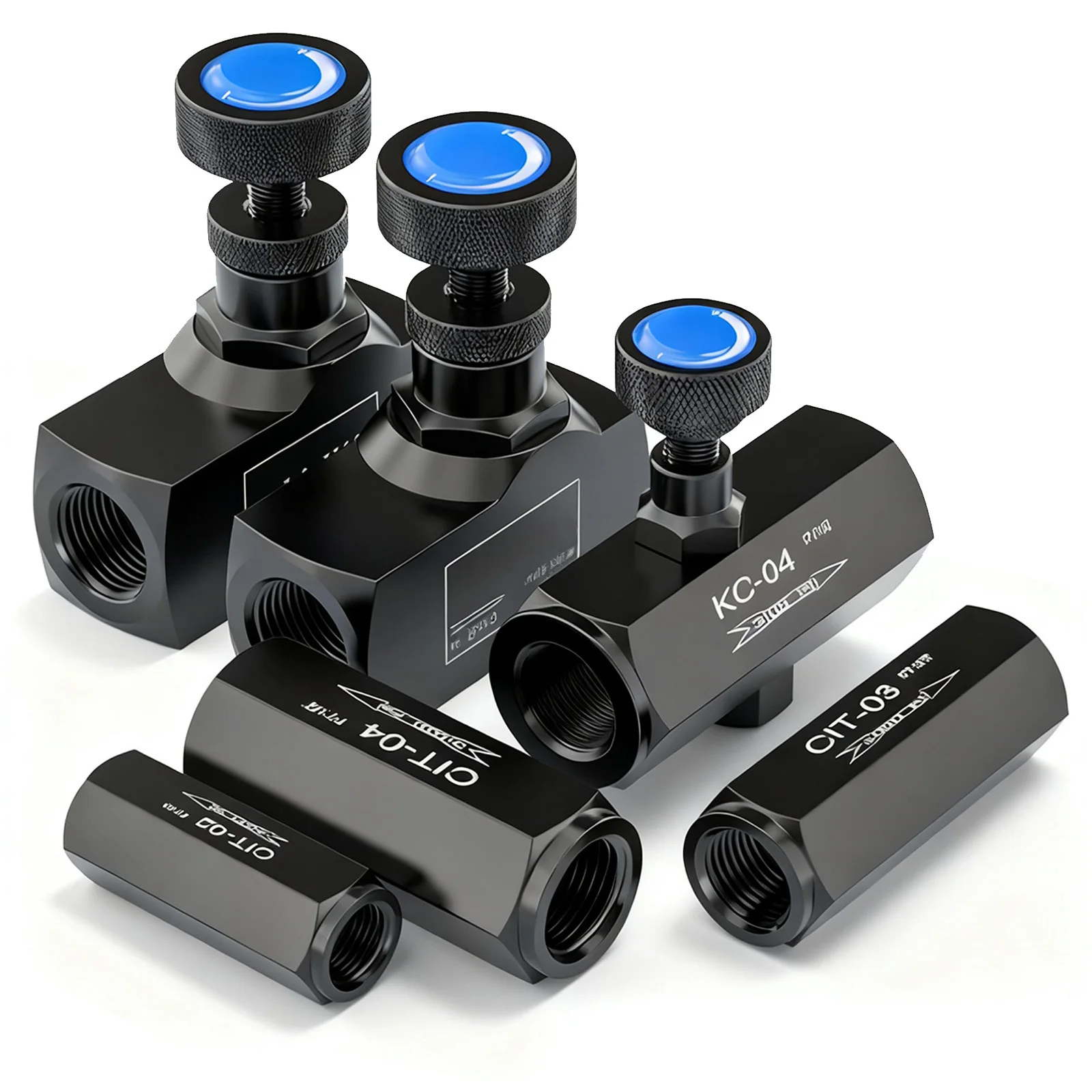 

Гидравлический дроссельный клапан, односторонний трубчатый регулирующий клапан, клапан регулирования потока, клапан регулирования скорости жидкости KC-02/03/04