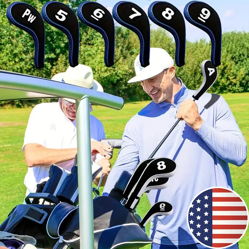 

Набор из 12 чехлов для гольф-клюшек с номерами – полный комплект из неопрена с чехлом для драйвера на молнии и прочной защитой для клюшек с длинным штоком