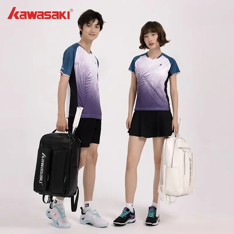 Kawasaki Badminton-Kleidung für männliche und weibliche Paare, Teamwettbewerb B1964, kurzärmeliges T-Shirt