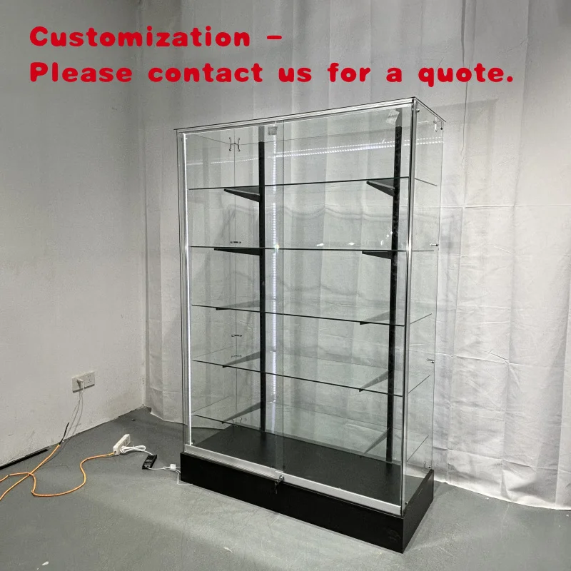 

custom.Custom Full Visual Retail Store Display Cabinet Smoke Shop Glass Display Cabinet with LEDs
