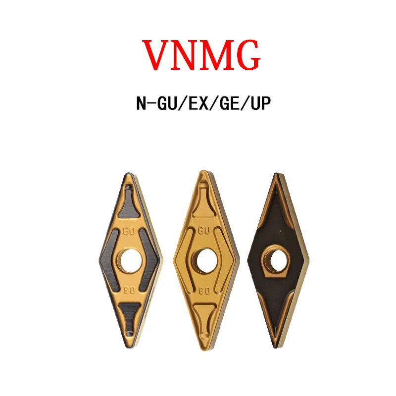 

VNMG VNMG160404 VNMG160408 VNMG160412 N-GU/UP/EX AC820P AC630M Original Inserts CNC Mechanical Lathe For Metal Turning Plates