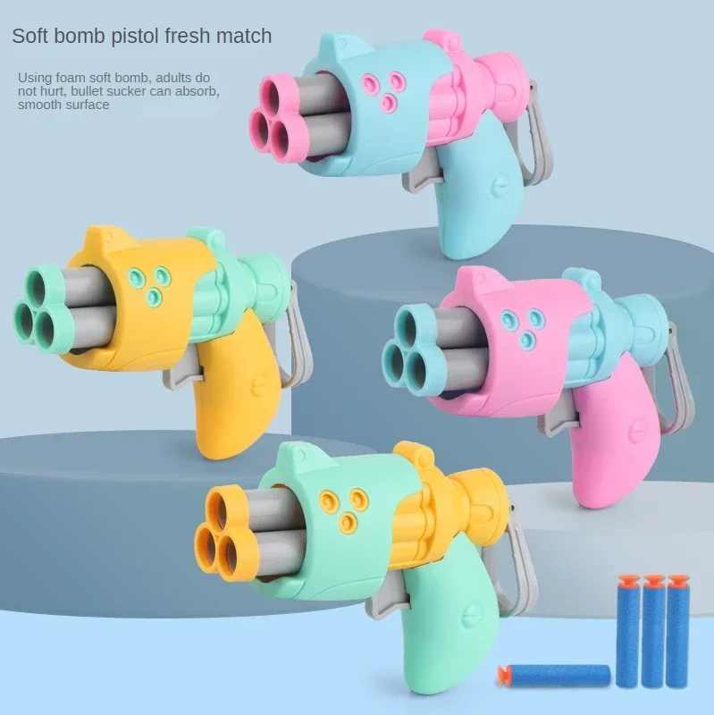 Safe Playtime Foam Soft Bullet Toy Gun Launcher for Children's Outdoor Shooting Games and Sports