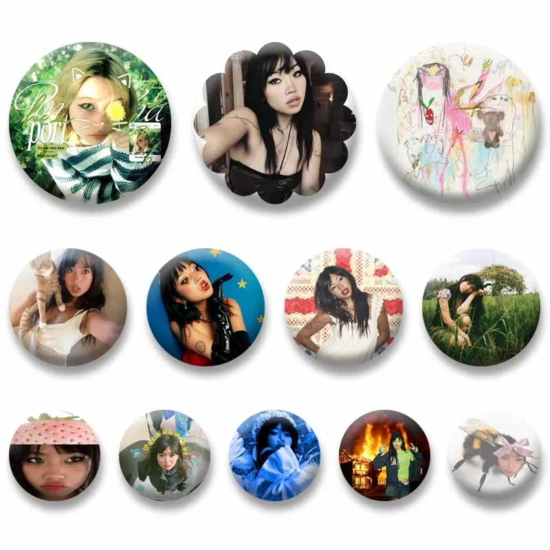 Singer Beabadoobee Coin Brooch Beatopia Album Cover Button Pins DIY Backpack Shoes Shirt Lapel Badge Jewelry Accessories Gifts