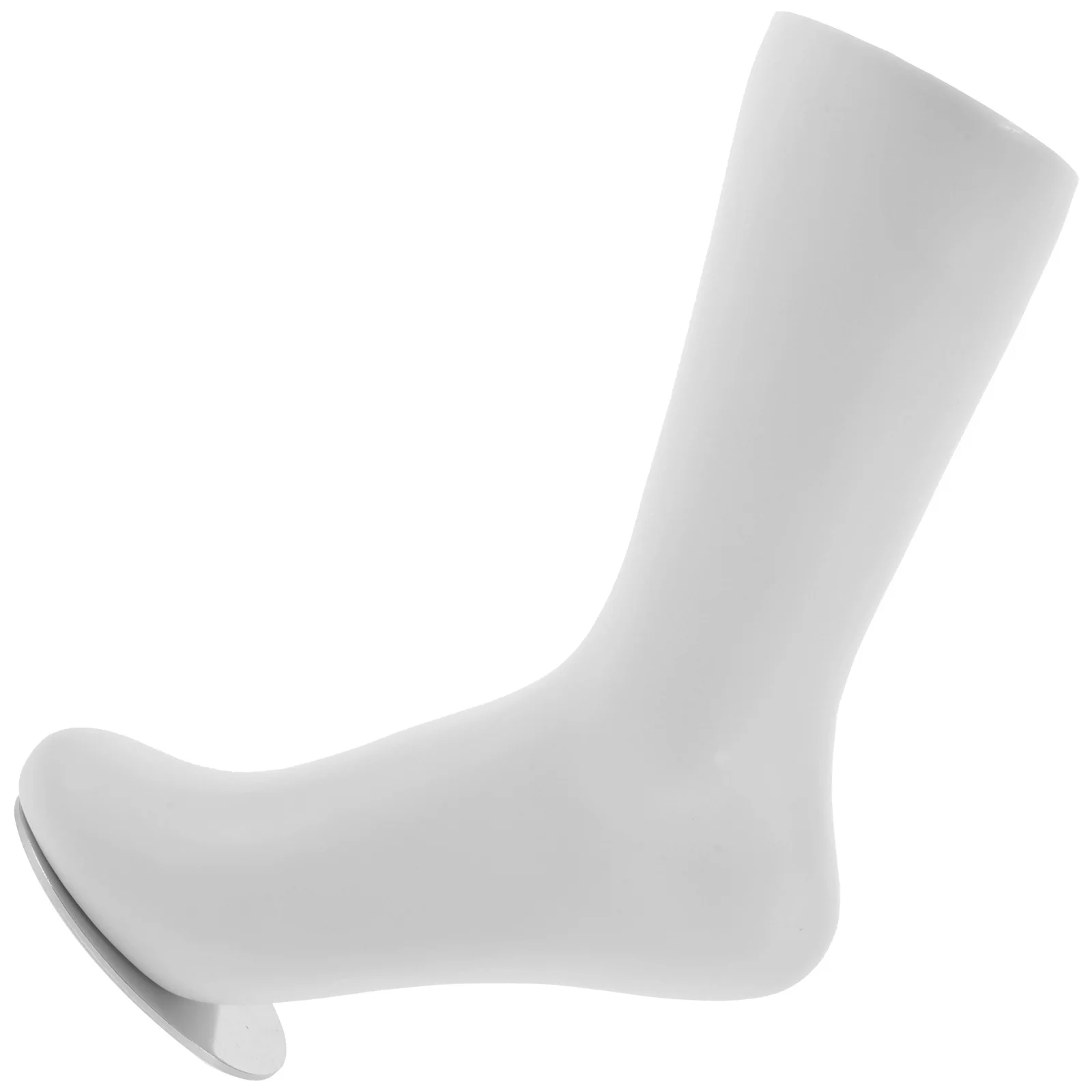 

Stylish Foot Mannequin for Socks Display Seamless Design Women Shoes Holder Vinyl Material Retail Display Stand