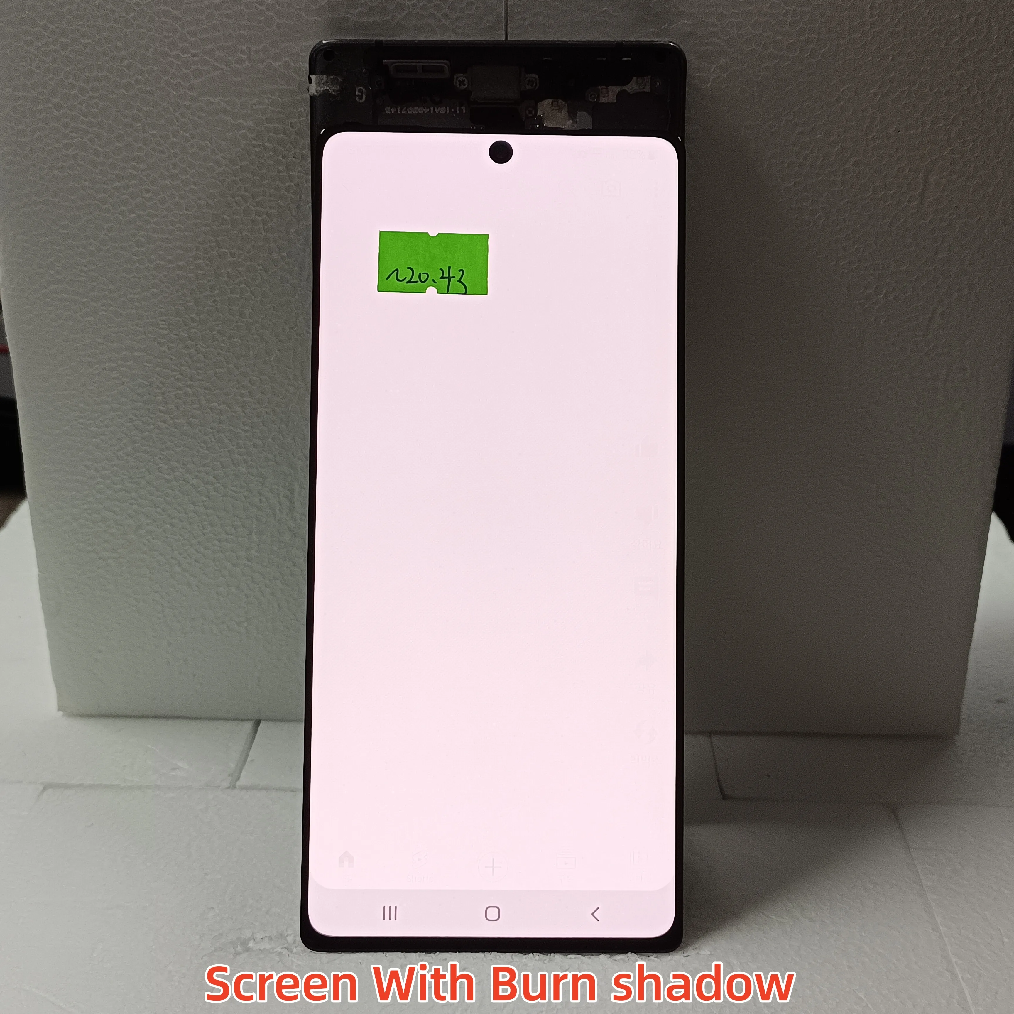 100% Test AMOLED Display for SAMSUNG Galaxy Note20 N980 N980F SN980F/DS LCD Display Touch Screen Digitizer Repair Part no frame