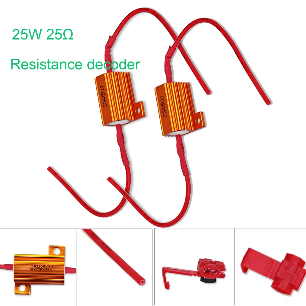 

Load Resistor 25W 25Ohm Resistor For LED Lamps 1PC Canbus Resistor Canbus Decoder 25W Resistors Resistance For LED 12V