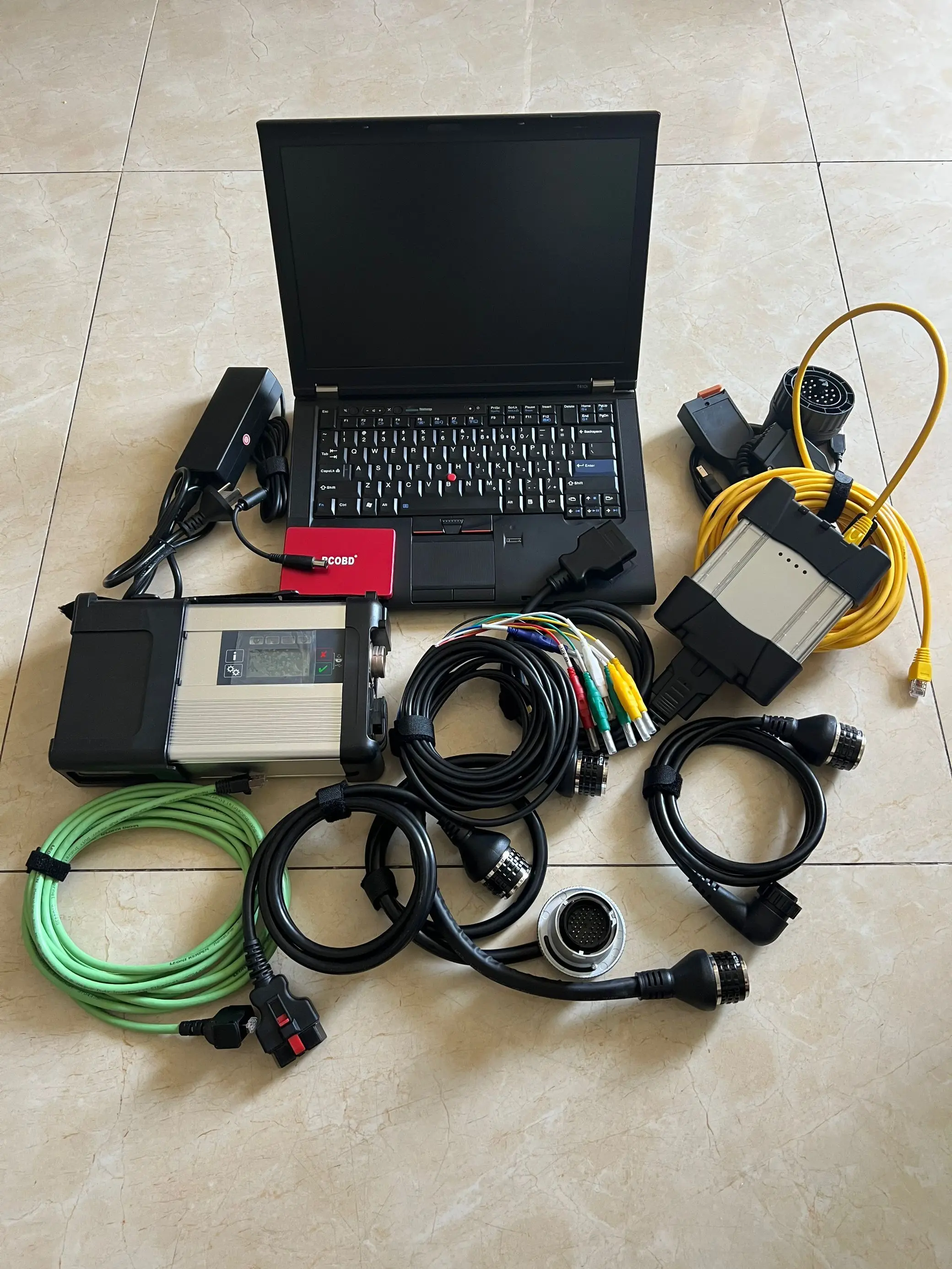 

T410 Laptop i5CPU Auto Diagnositc Tool Mb Sd C5 Star Diagnosis 5 and for BMW ICOM NEXT Scanner 2in1 HDD/ SSD Win10 System