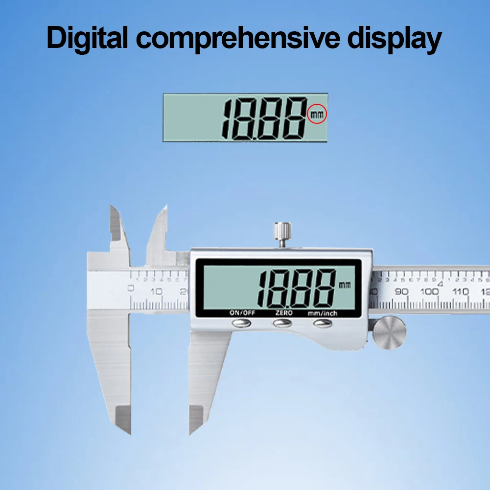 6 Inch Digital Vernier Caliper 0-150mm Stainless Steel/Plastic Electronic Gauge Ruler Carpenter for Engineer Measuring Tools