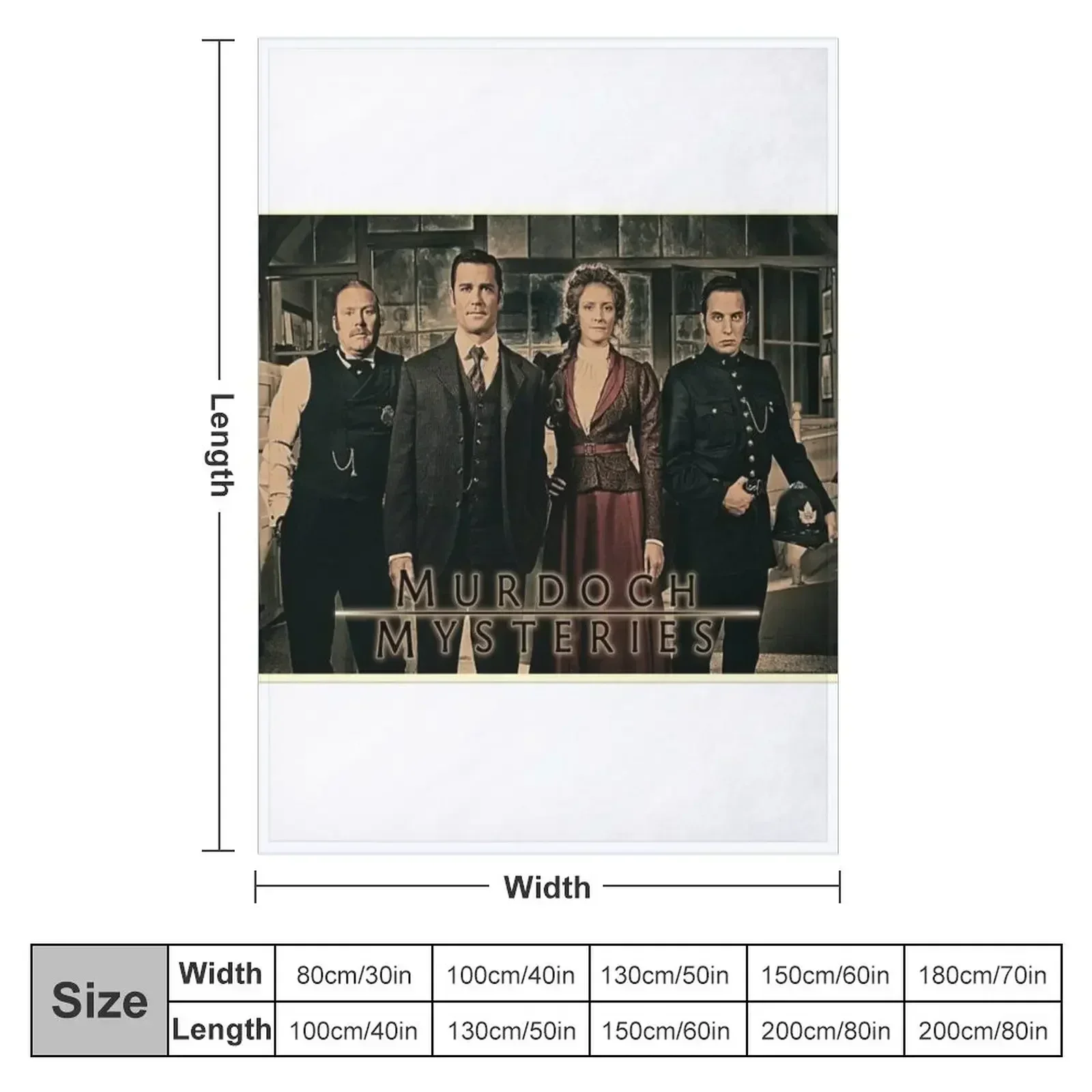 Murdoch Mysteries Dramatic Print Throw Blanket Custom Large manga Summer Beddings heavy to sleep Blankets