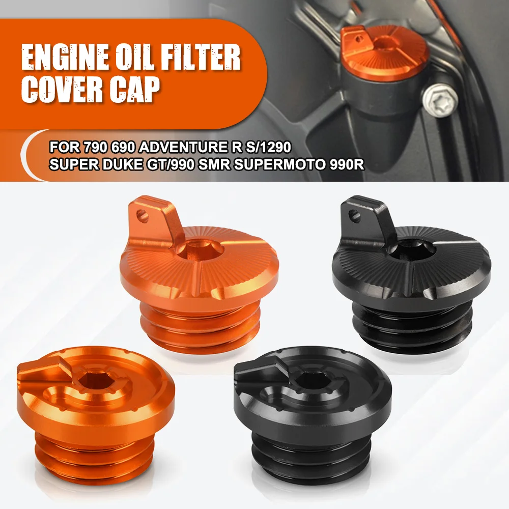

FOR 790 690 Adventure R S/1290 Super Duke GT/990 SMR Supermoto 990R Engine Oil Filler Cap Plug Motorcycle Accessories Aluminum