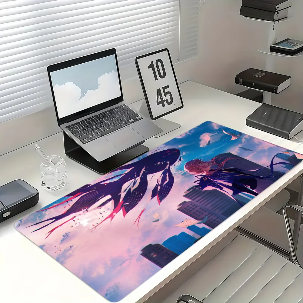 Kaf V-Virtual Mouse Pad Non-slip Thickened MousePad Large Writing Lockedge Gaming Cushion Office Student