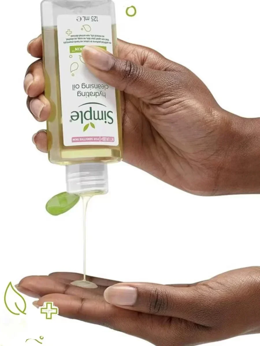 Simple Original Cleansing Oil 125ml Deep Mild Makeup Remover for Sensitive Skin Gentle Portable Skincare Cosmetics Rare Beauty