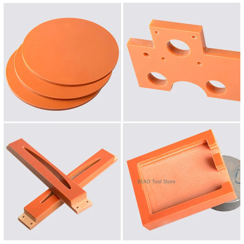 Electrical Bakelite Plate Insulation board anti-static orange red Phenolic Resin board 100 x100mm~300 x300mm