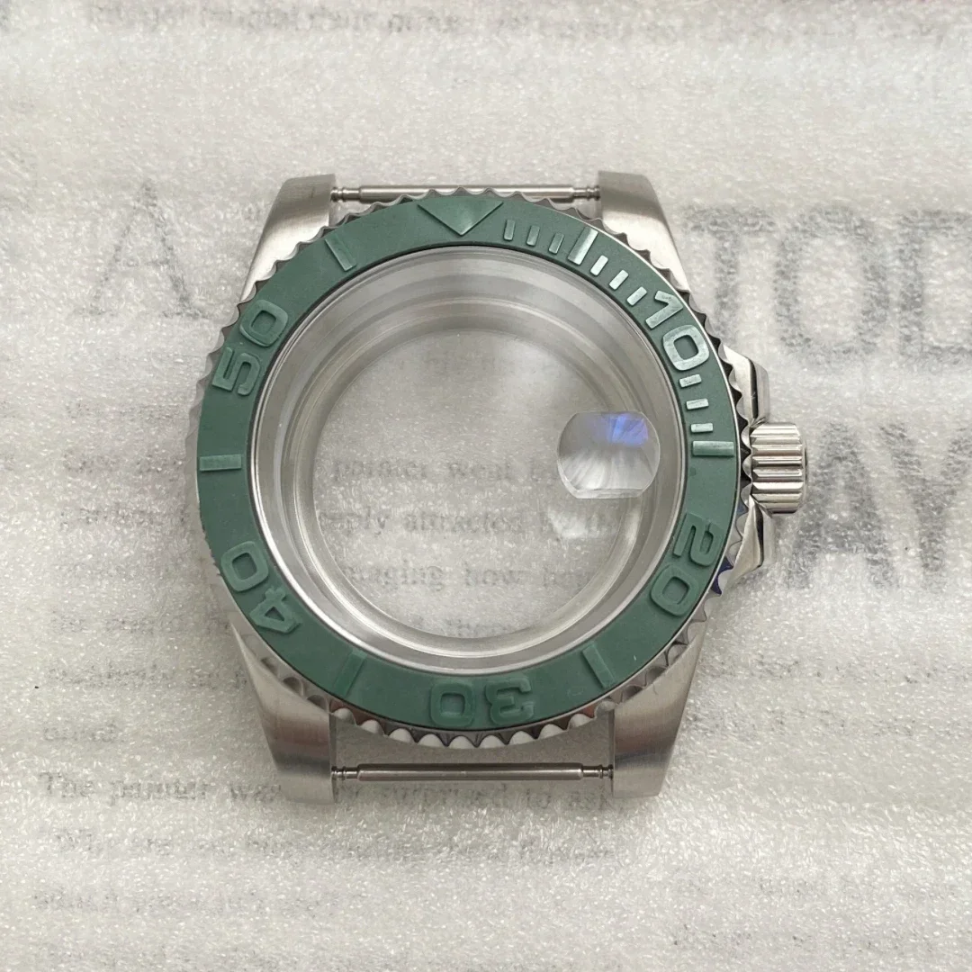 Top NH35 Watch Case Accessories Mechanical Watch Set Black Green Water Ghost Diving Ycht Case Suitable for NH34/NH36 Movement