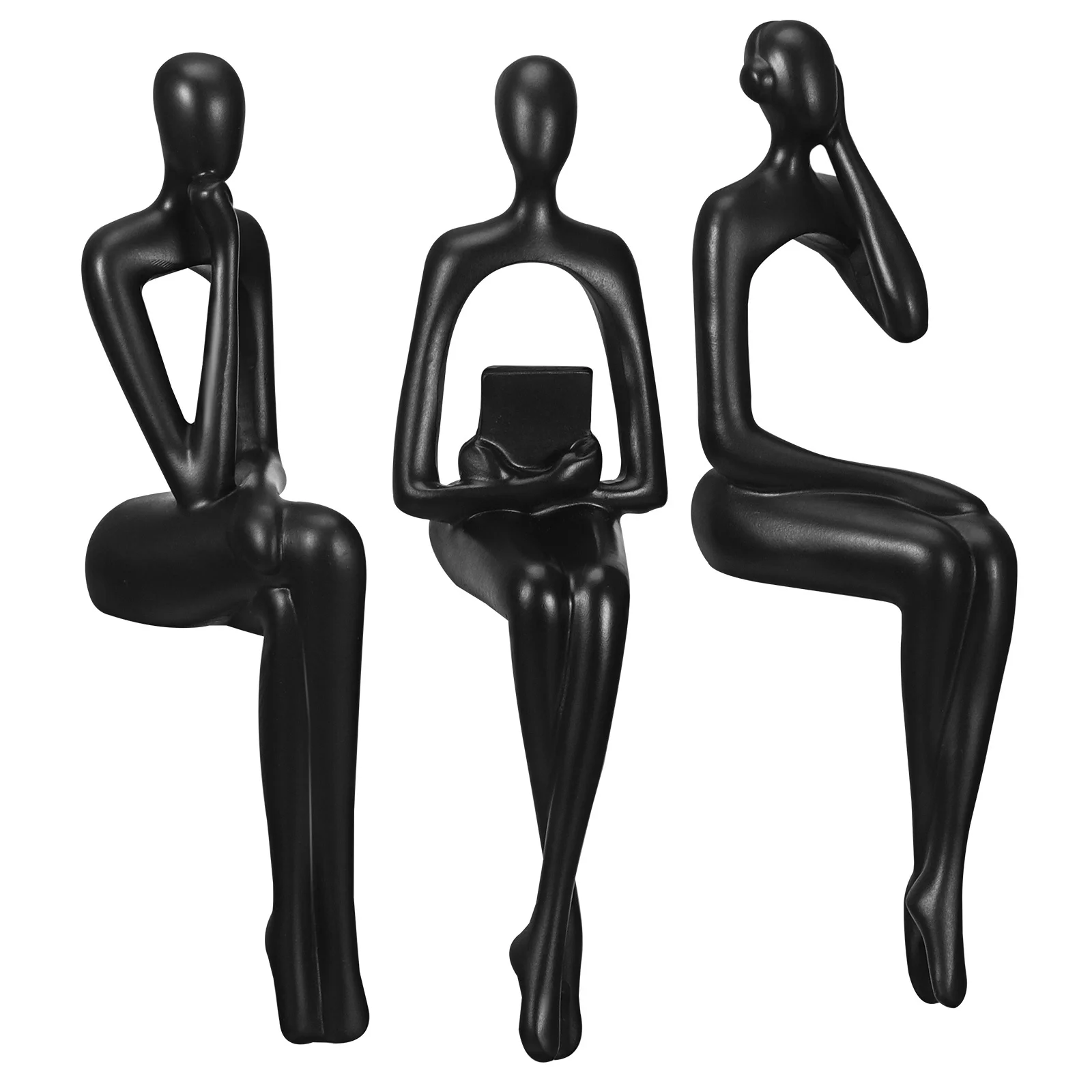 

3 Pcs Decorations Book Shelf Bookshelf Desktop Ideas Coffee Table for Living Room Abstract Ornament