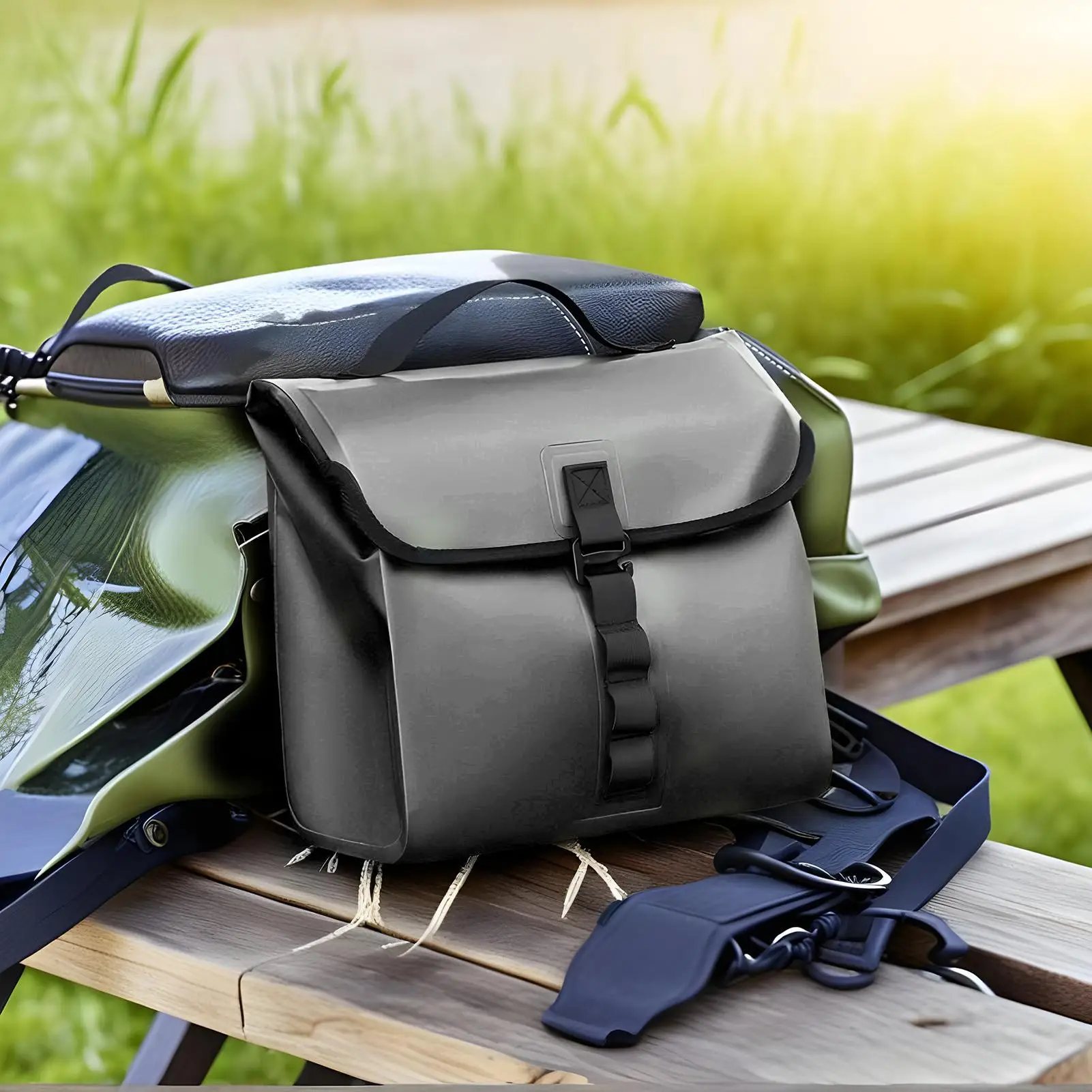 

Мотоциклетная сумка на хвост, водонепроницаемый кожаный чехол, мотоциклетный инструмент, задняя сумка-мессенджер для карты телефона, бутылки для напитков, ключ, камера, шоссе