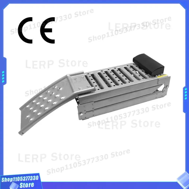 Portable Foldable Steel Ramp for Motorcycle ATV Three Fold Bridge Uphill Board Heavy Duty Loading Dock Accessory for Cross